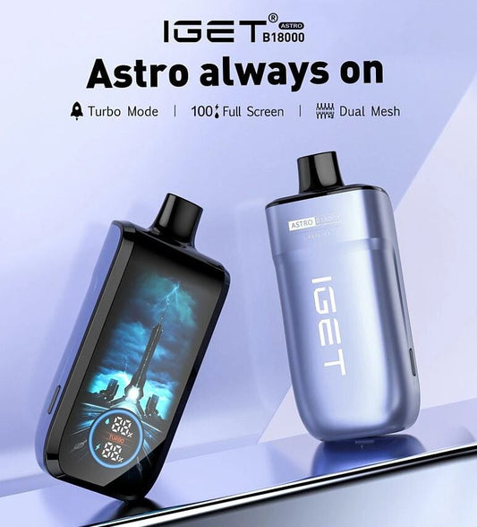 Buy IGET Astro B18000 Puffs Vapes Online | Express Delivery in Hyderabad