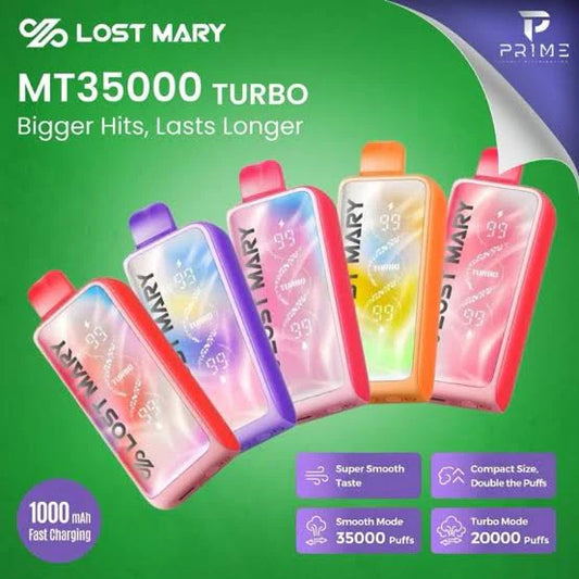 Buy Lost Mary MT 35000 35K Turbo Puffs Online (All Flavors) | Express Delivery in Hyderabad