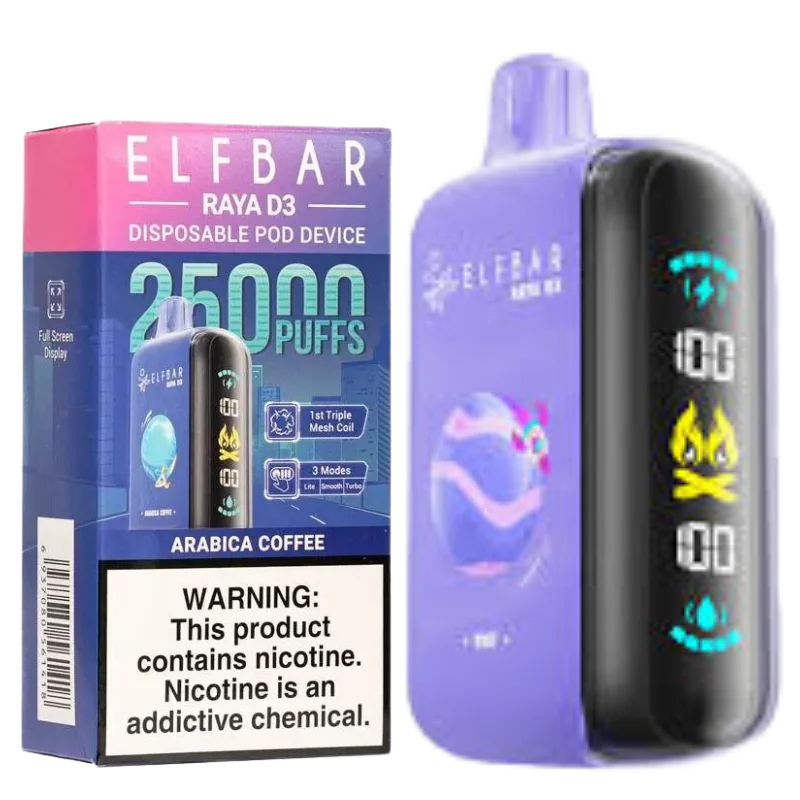Buy Elfbar Raya D3 25000 25K Puffs Online (All Flavours) | Express Delivery in Hyderabad