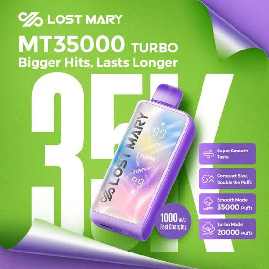 Buy Lost Mary MT 35000 35K Turbo Puffs Online (All Flavors) | Express Delivery in Hyderabad
