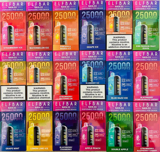 Buy Elfbar Raya D3 25000 25K Puffs Online (All Flavours) | Express Delivery in Hyderabad