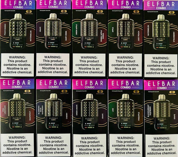 Buy Elfbar Combo 25000 25K Dual Flavor Vapes Online | Express Delivery in Hyderabad