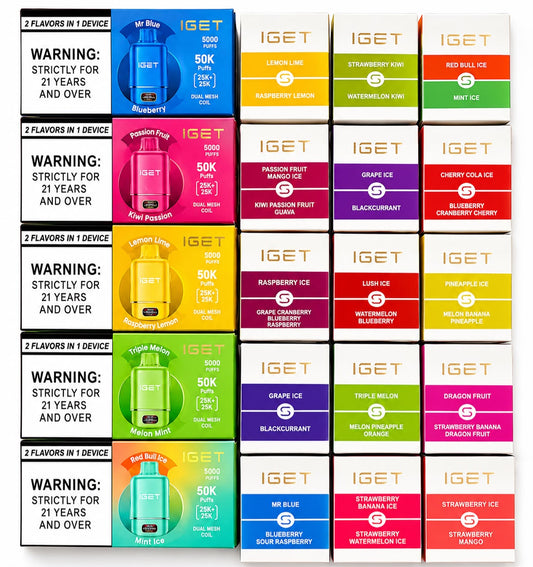 Buy IGET MOVE B50000 50K Puffs Dual Flavor Vape Online | Express Delivery in Hyderabad