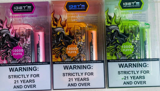 Buy IGET FLARE B10000 - 10K Puffs Disposable Vape Online | Express Delivery in Hyderabad