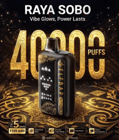Buy Elfbar Raya Sobo 40000 Puffs Disposable Vape Online in Hyderabad | Express Delivery & Best Quality