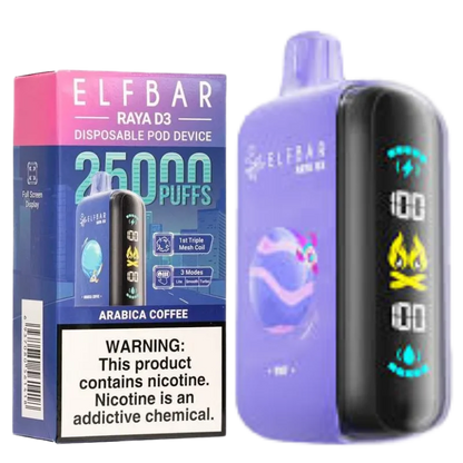 Buy Elfbar Raya D3 25000 25K Puffs Online (All Flavours) | Express Delivery in Hyderabad
