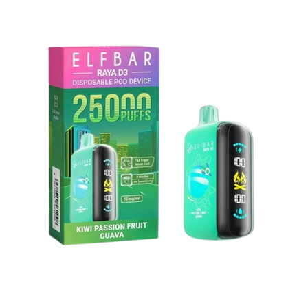 Buy Elfbar Raya D3 25000 25K Puffs Online (All Flavours) | Express Delivery in Hyderabad